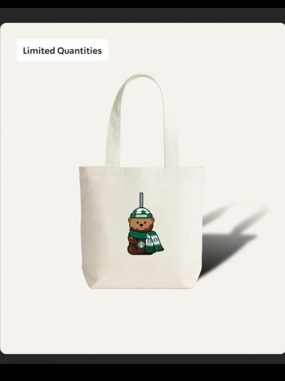 Starbucks Bearista™ Tote - Soccer Edition Reserve Exclusive - READY TO SHIP